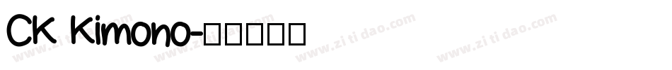 CK Kimono字体转换